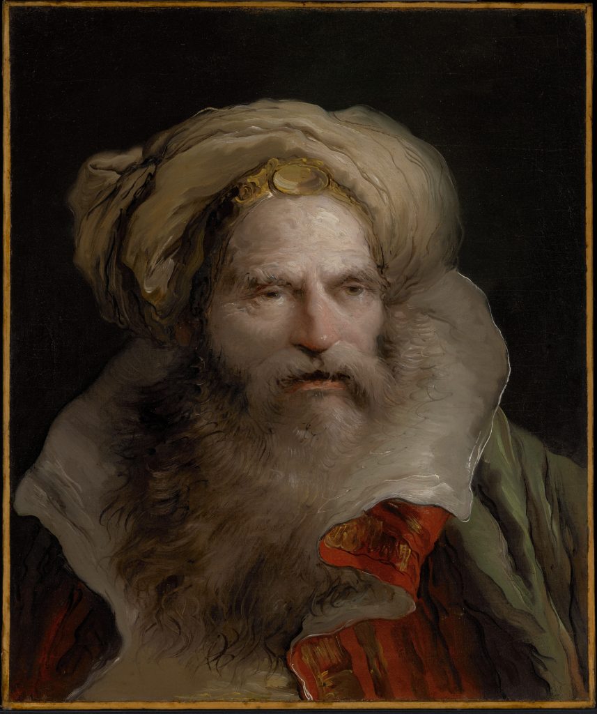 A Bearded Man Wearing a Turban