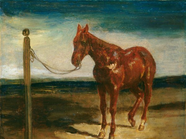A Horse Hitched to a Post