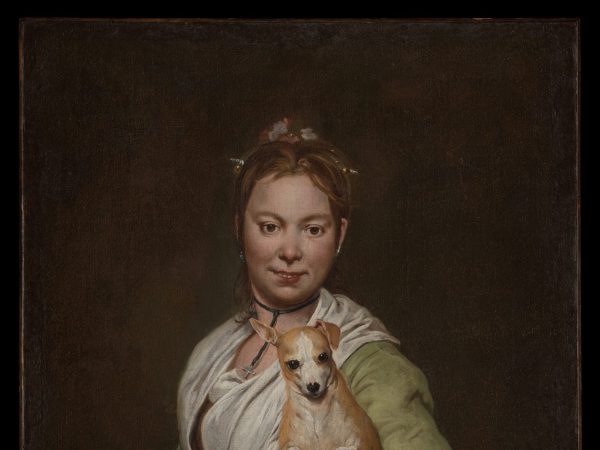 a-woman-with-a-dog