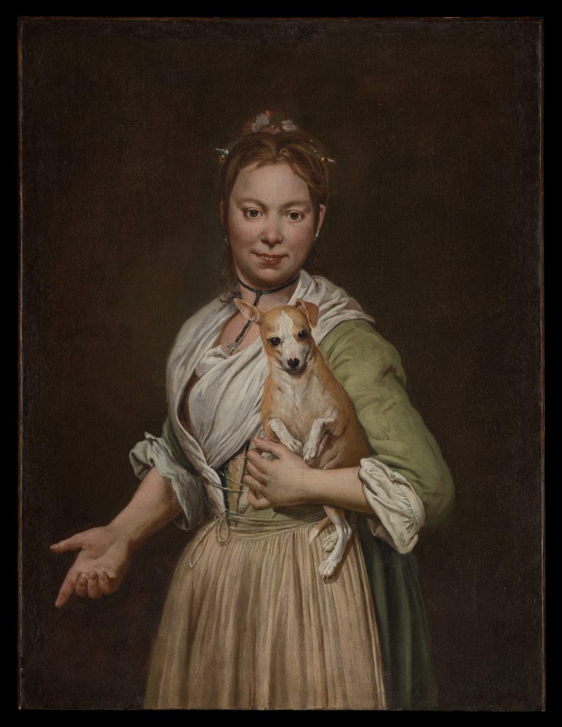 a-woman-with-a-dog