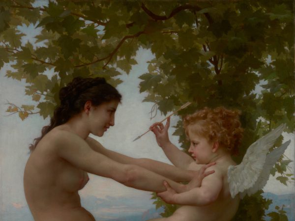 A Young Girl Defending Herself against Love