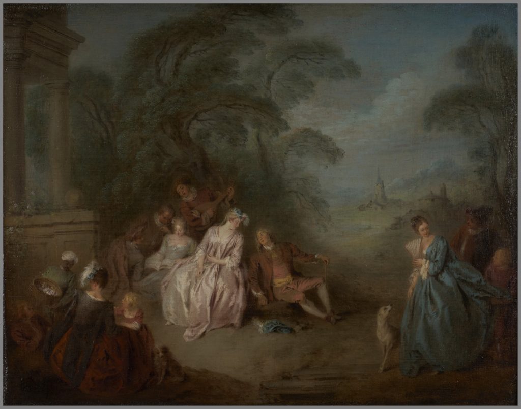 Assemblée dans un parc