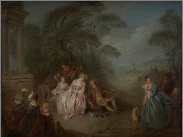 Assemblée dans un parc