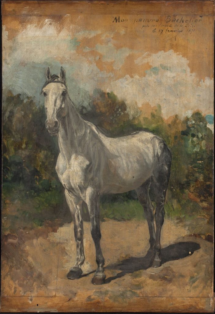 Bachelier, cheval de l'artiste