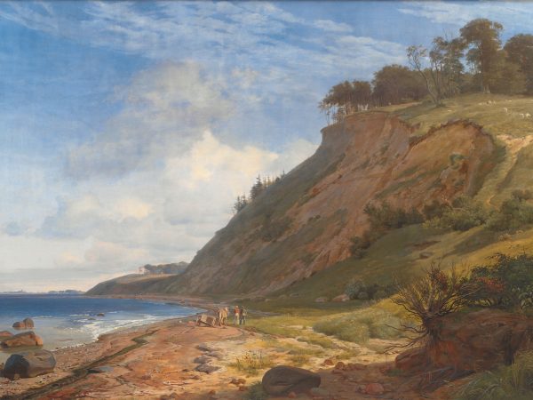 En dansk kyst. Motiv fra Kitnæs ved Roskilde Fjord