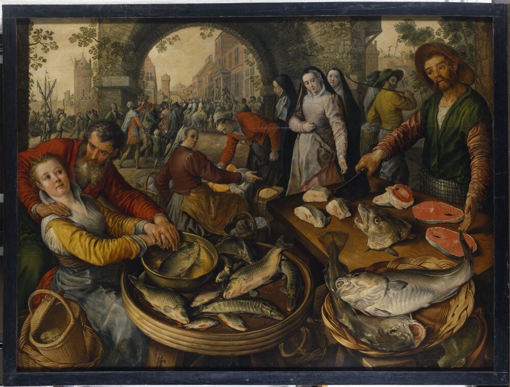 Fish Market with Ecce Homo