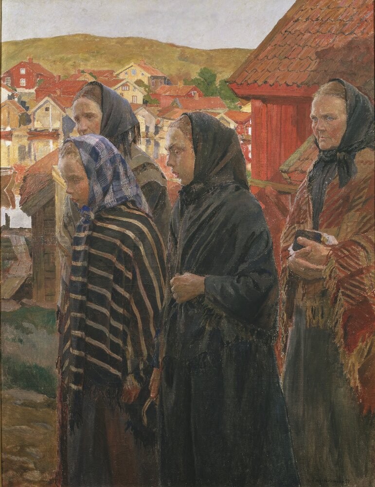 Fishermen's Wives Returning from Church