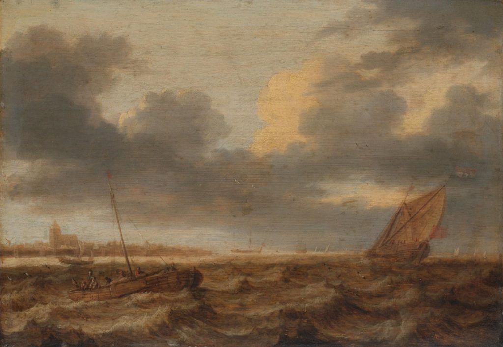 Fishing Boats in Choppy Waters