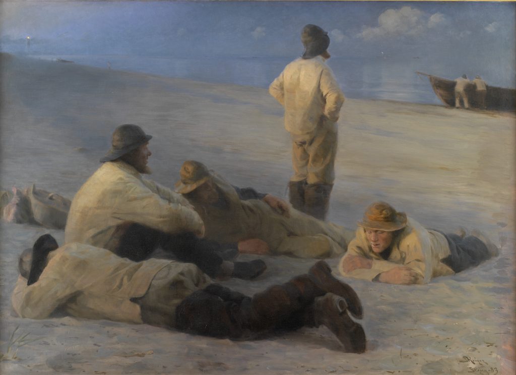 Fiskere på Skagens strand