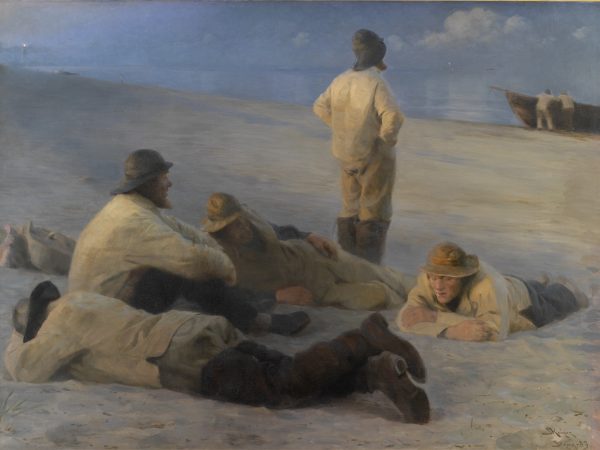 Fiskere på Skagens strand