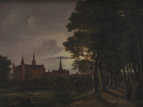 Frederiksborg slot i måneskin