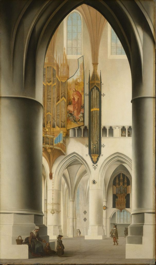 Interior of the Church of St Bavo in Haarlem