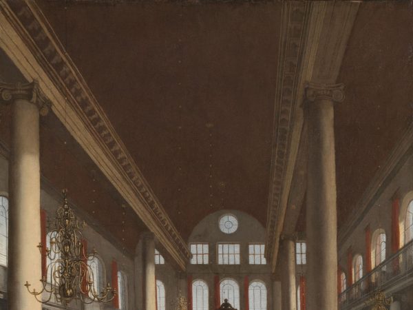 Interior of the Portuguese Synagogue in Amsterdam