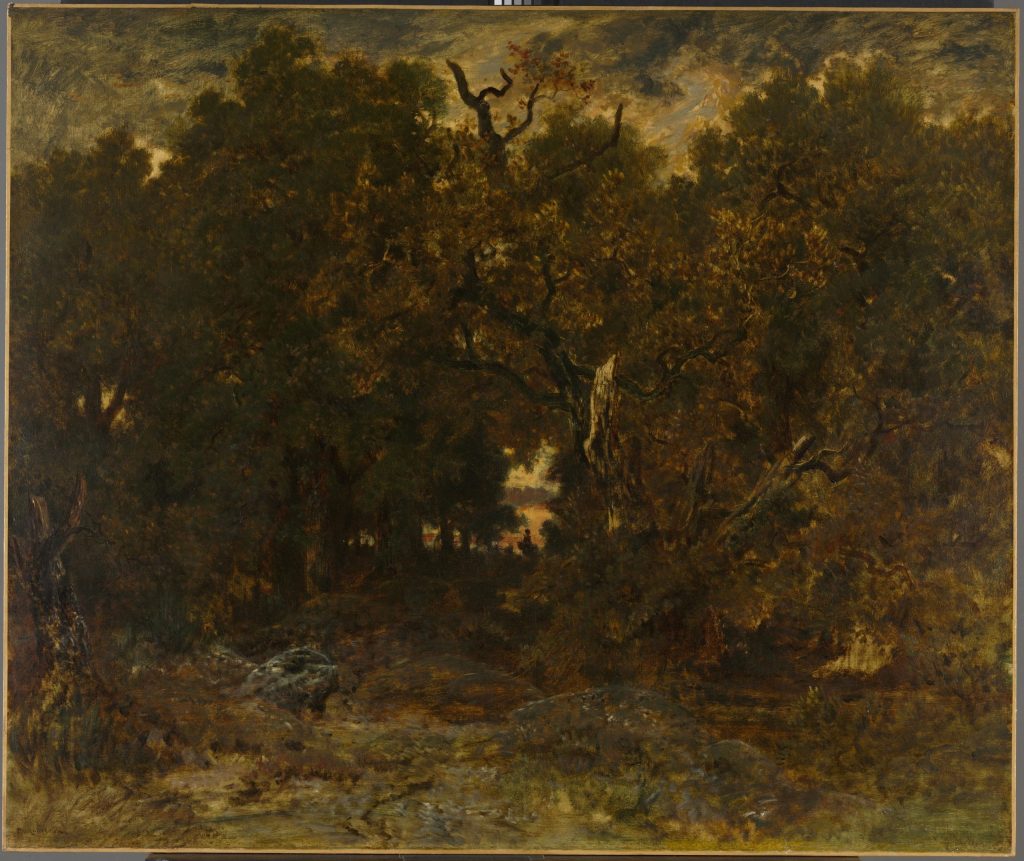 Leaving the Forest, Fontainebleau: Setting Sun