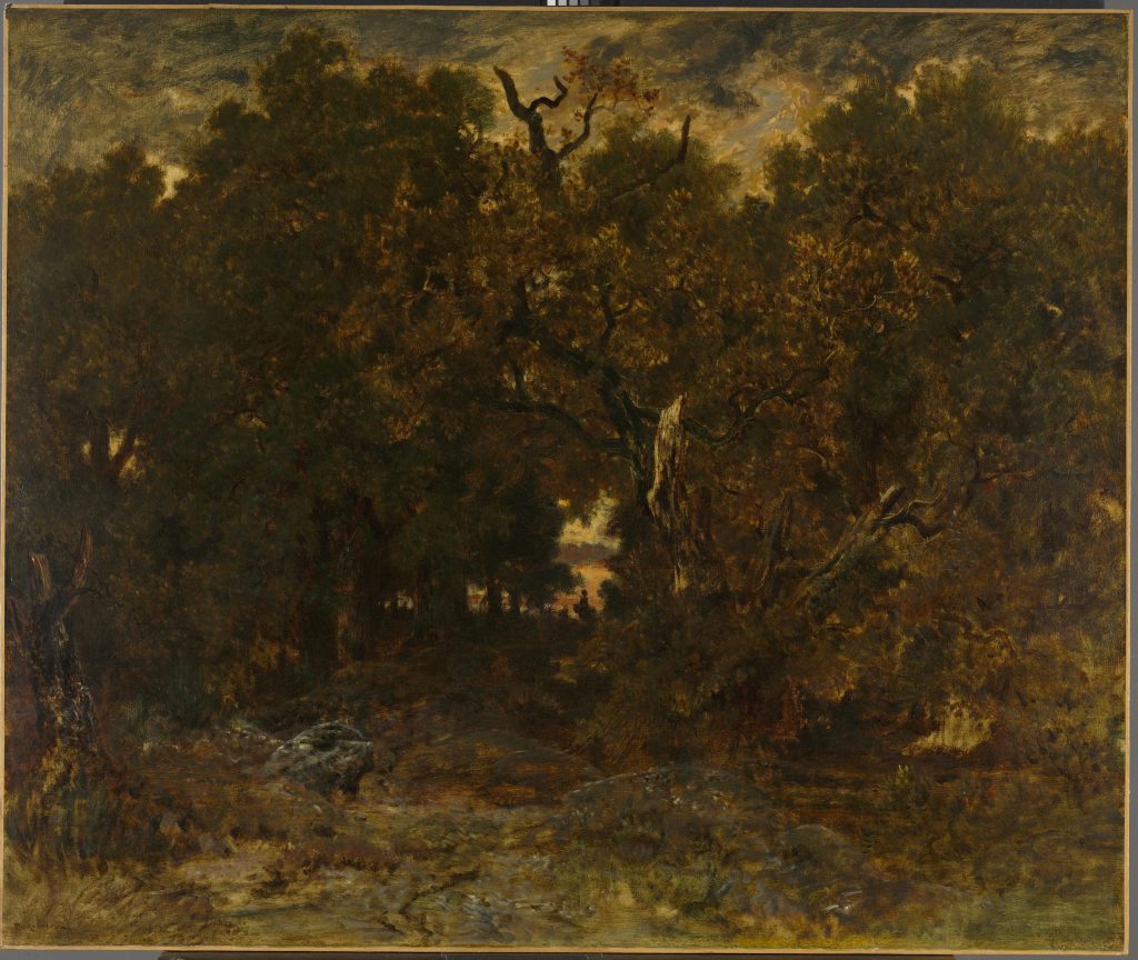 Leaving the Forest, Fontainebleau: Setting Sun
