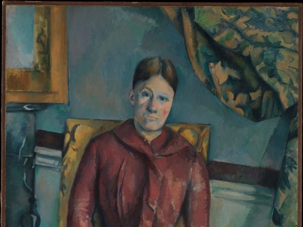 Madame Cézanne (Hortense Fiquet, 1850–1922) in a Red Dress