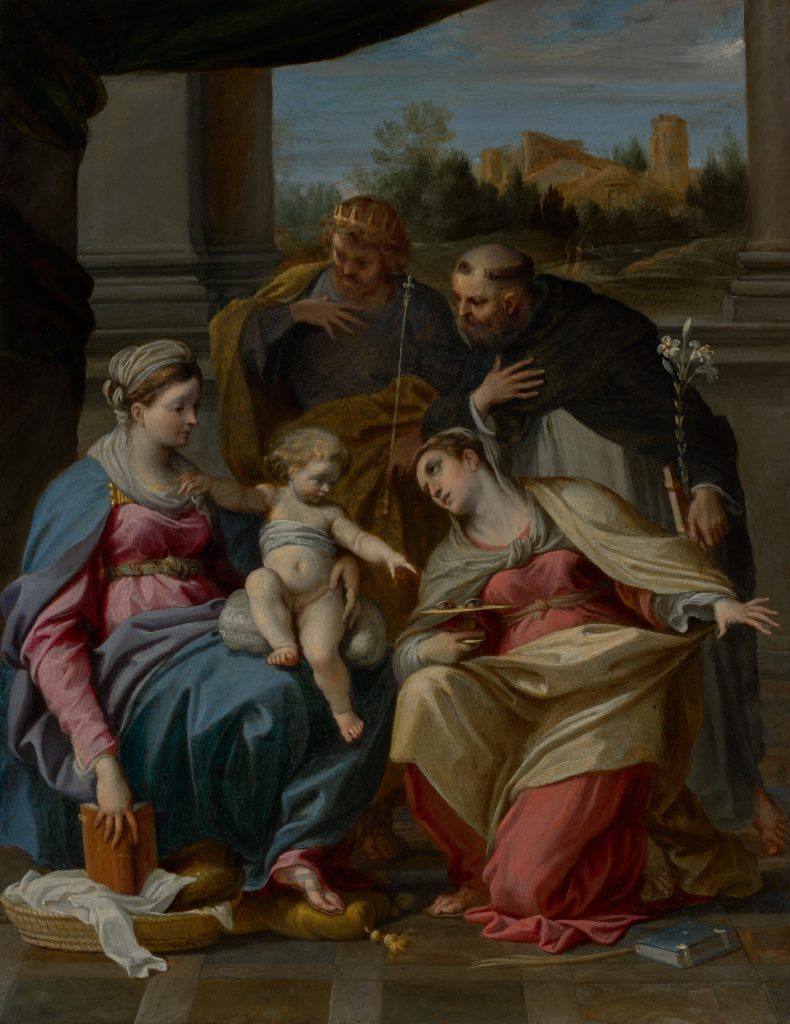 Madonna and Child with Saints Lucy, Dominic, and Louis of France