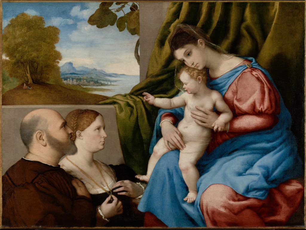 Madonna and Child with Two Donors