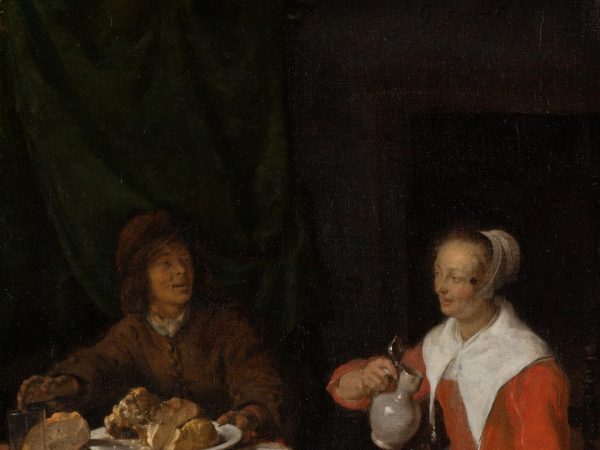 Man and Woman at a Meal