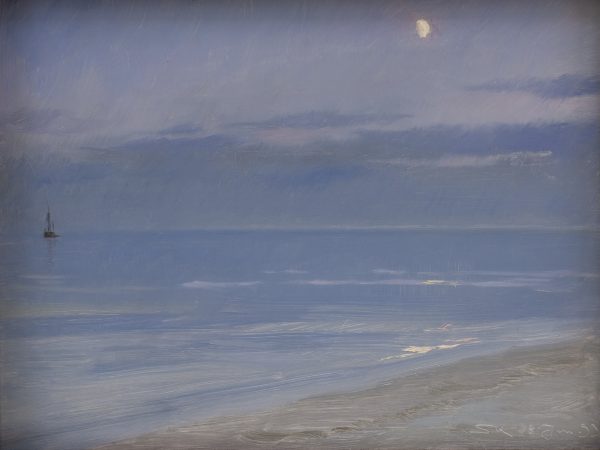 Måneskin ved Skagen Strand