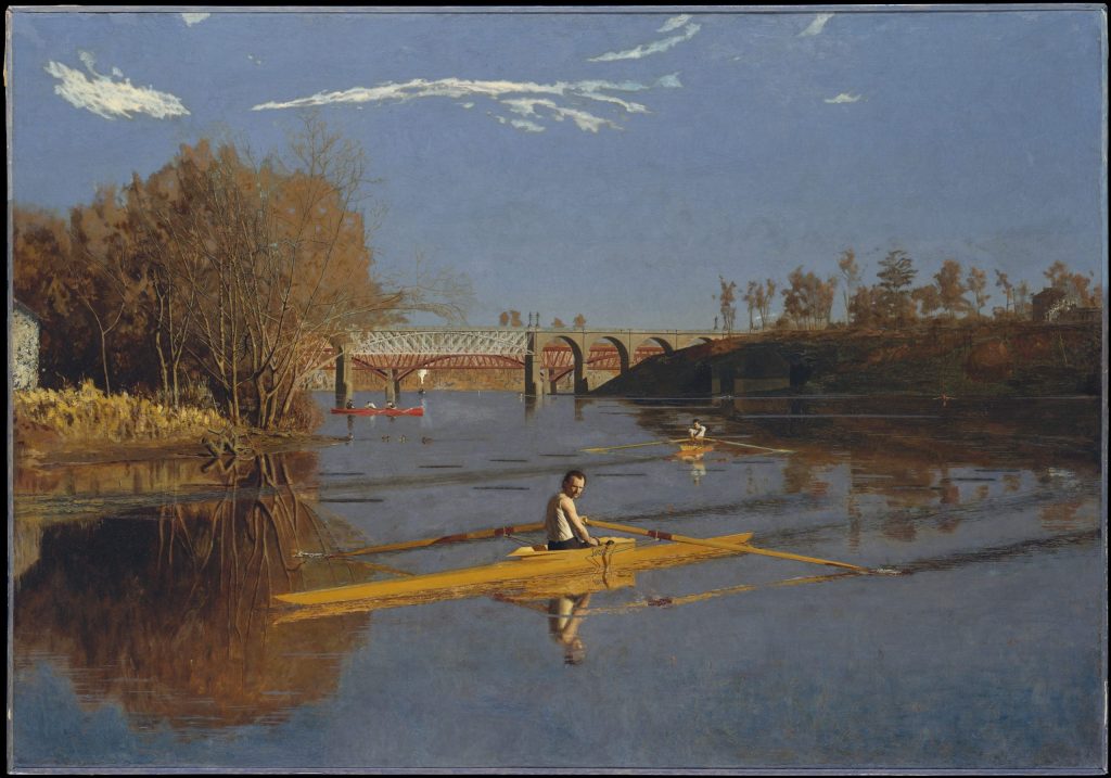 Max Schmitt in a Single Scull