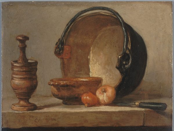 Nature morte au chaudron de cuivre