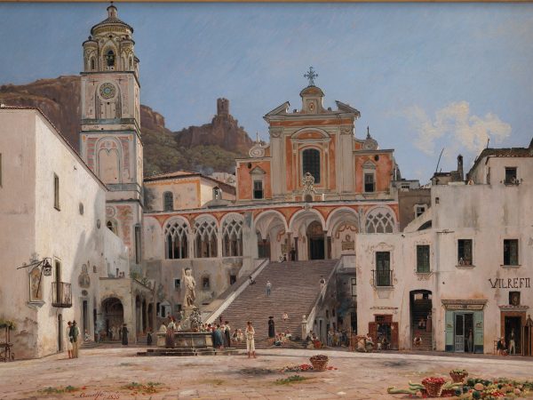 Parti af torvet i Amalfi