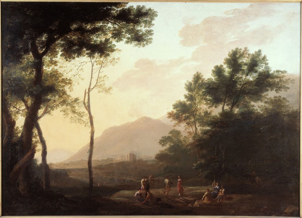 Pastorale. Danseurs dans un paysage