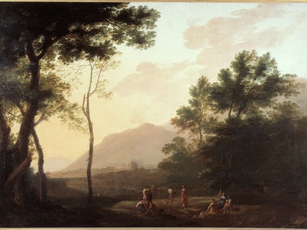 Pastorale. Danseurs dans un paysage