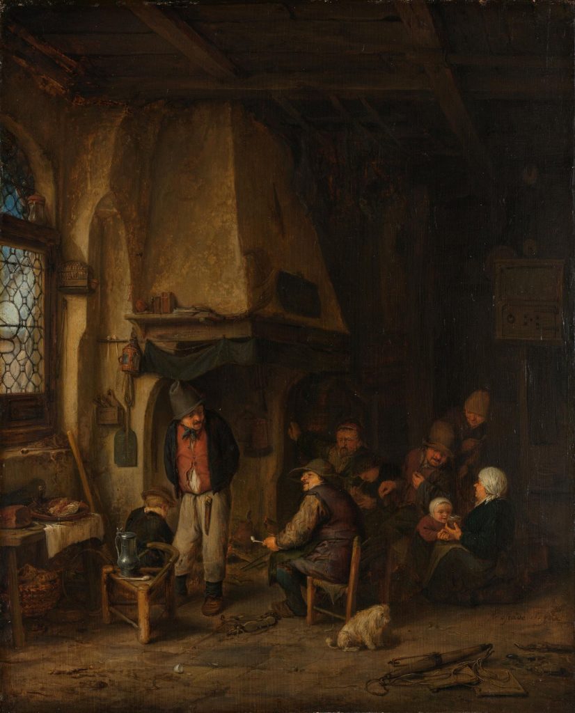 Peasants in an Interior, Known as 'The Skaters'