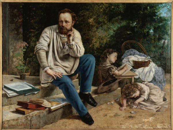Pierre-Joseph Proudhon et ses enfants en 1853