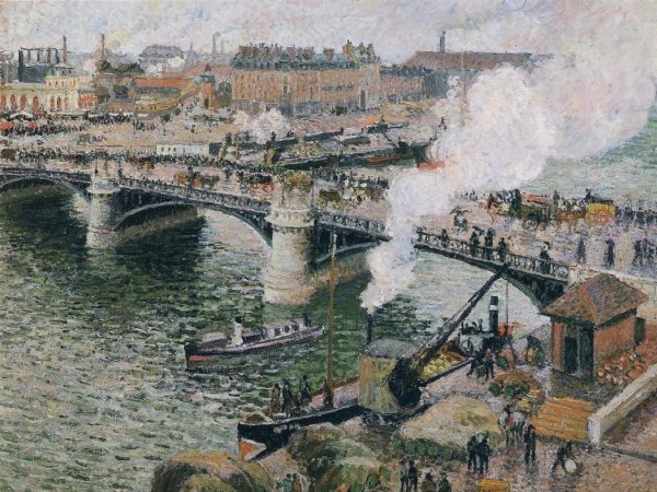 Pont Boieldieu in Rouen, Rainy Weather