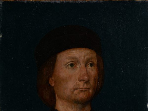 Portrait of a Man with a Pink