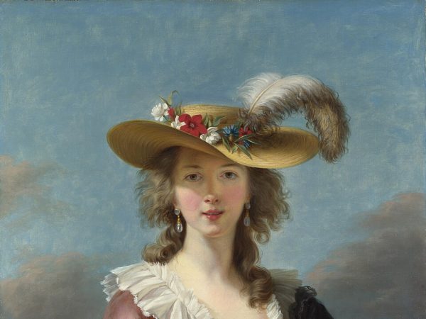 Self-Portrait with Straw Hat