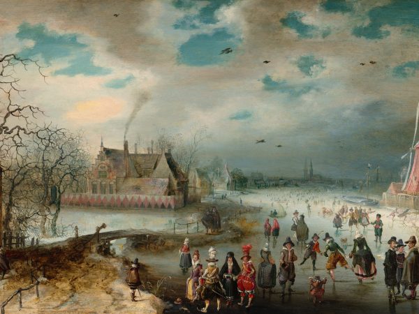 Skating on the Frozen Amstel River