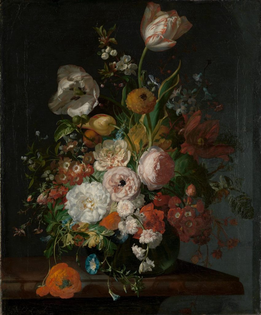Still Life with Flowers in a Glass Vase