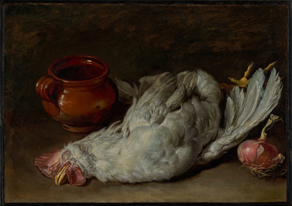Still Life with Hen and Onion