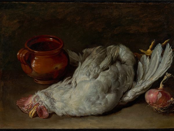 Still Life with Hen and Onion