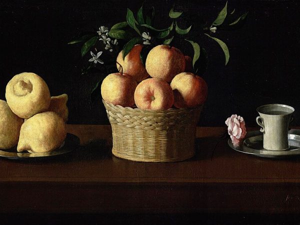 Still Life with Lemons, Orange and a Rose