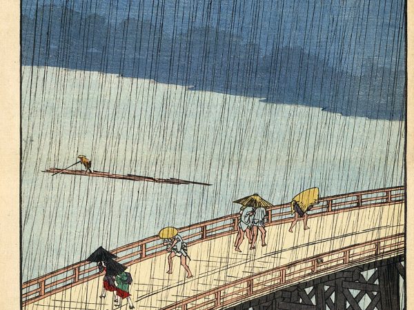 Sudden Shower over Shin-Ōhashi Bridge and Atake