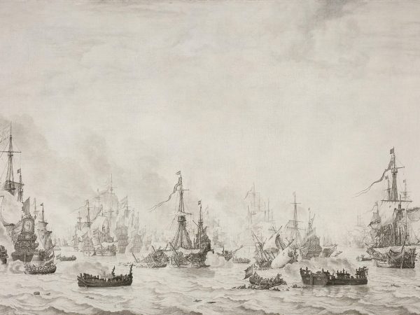 The Battle of the Downs against the Spanish Armada, 21 October 1639