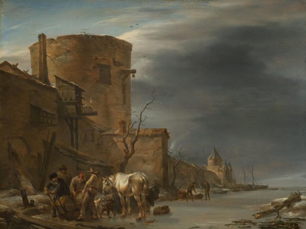 The City Wall of Haarlem in the Winter