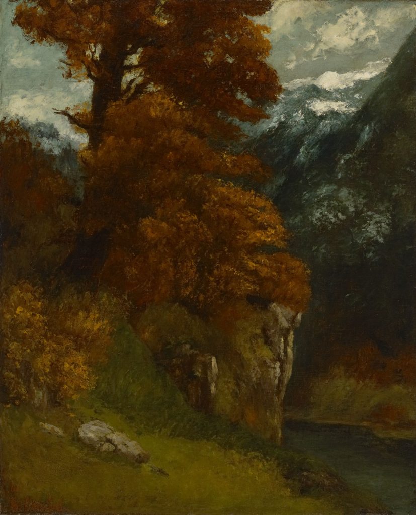 The Glen at Ornans (Bords du Doubs; Effet d'Automne)