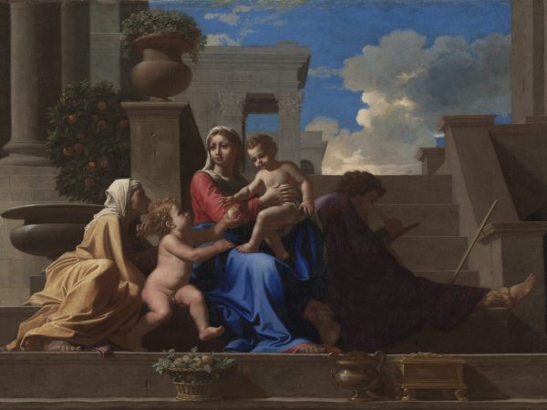 The Holy Family on the Steps