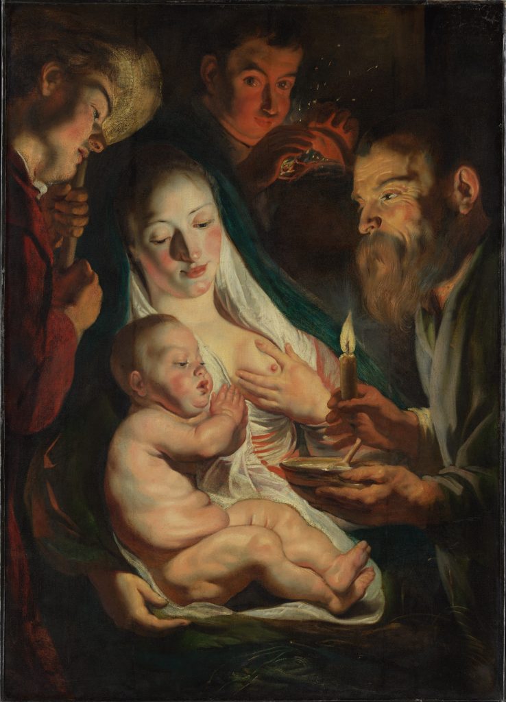 The Holy Family with Shepherds