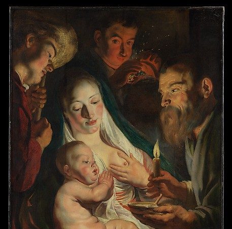 The Holy Family with Shepherds