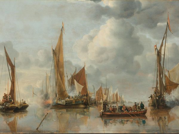 The Home Fleet Saluting the State Barge