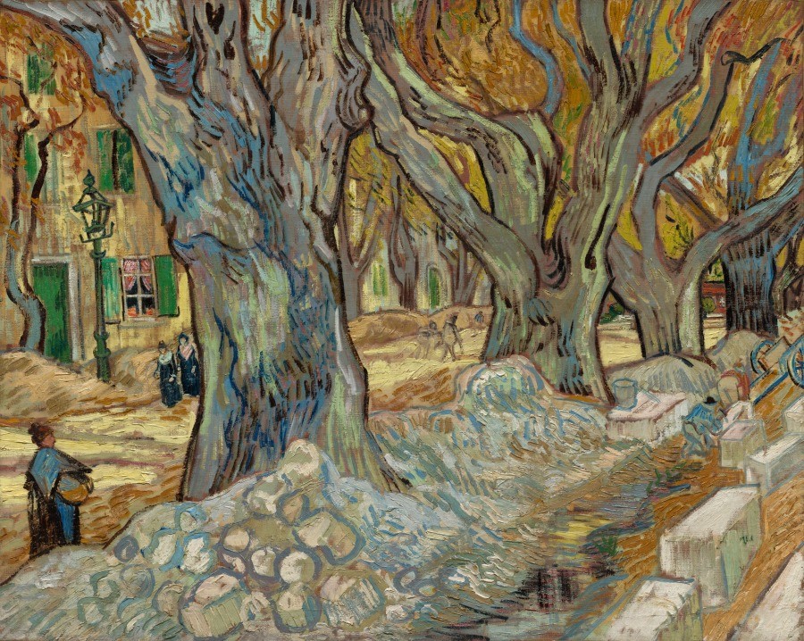 The Large Plane Trees (Road Menders at Saint-Rémy)