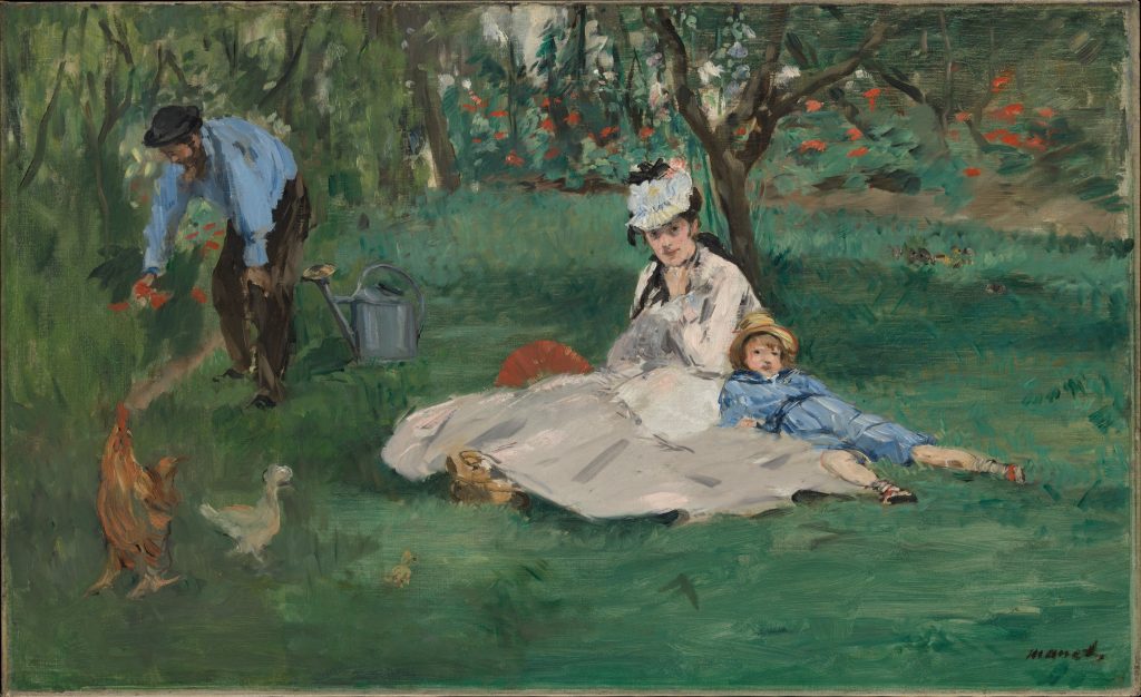 The Monet Family in Their Garden at Argenteuil