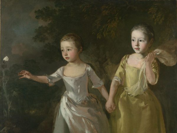 The Painter's Daughters Chasing a Butterfly